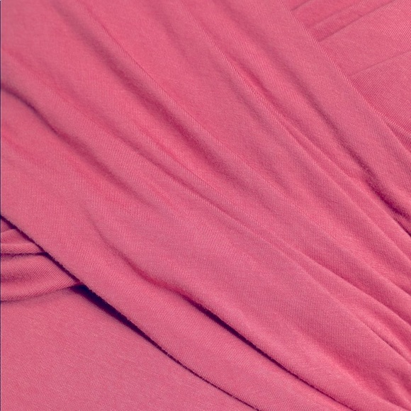 NWT STUNNING LULU’S Faux Wrap Stretchy Jersey  Puffy Sleeve Bodysuit MAU… - Picture 9 of 14